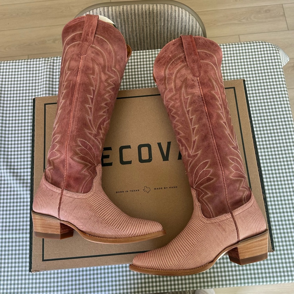 Tecovas Pink Frost Abby boots